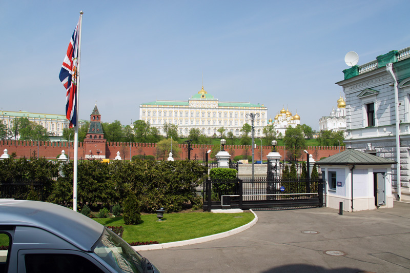 особняк Харитоненко - резиденция посла Великобритании. Вид на Кремль