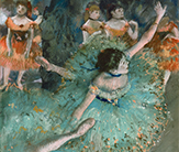 Degas, Bailarina basculando (Bailarina verde), 1877 – 1879 © Museo Nacional Thyssen – Bornemisza, Madrid