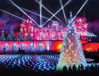 Christmas lights at Blenheim Palace